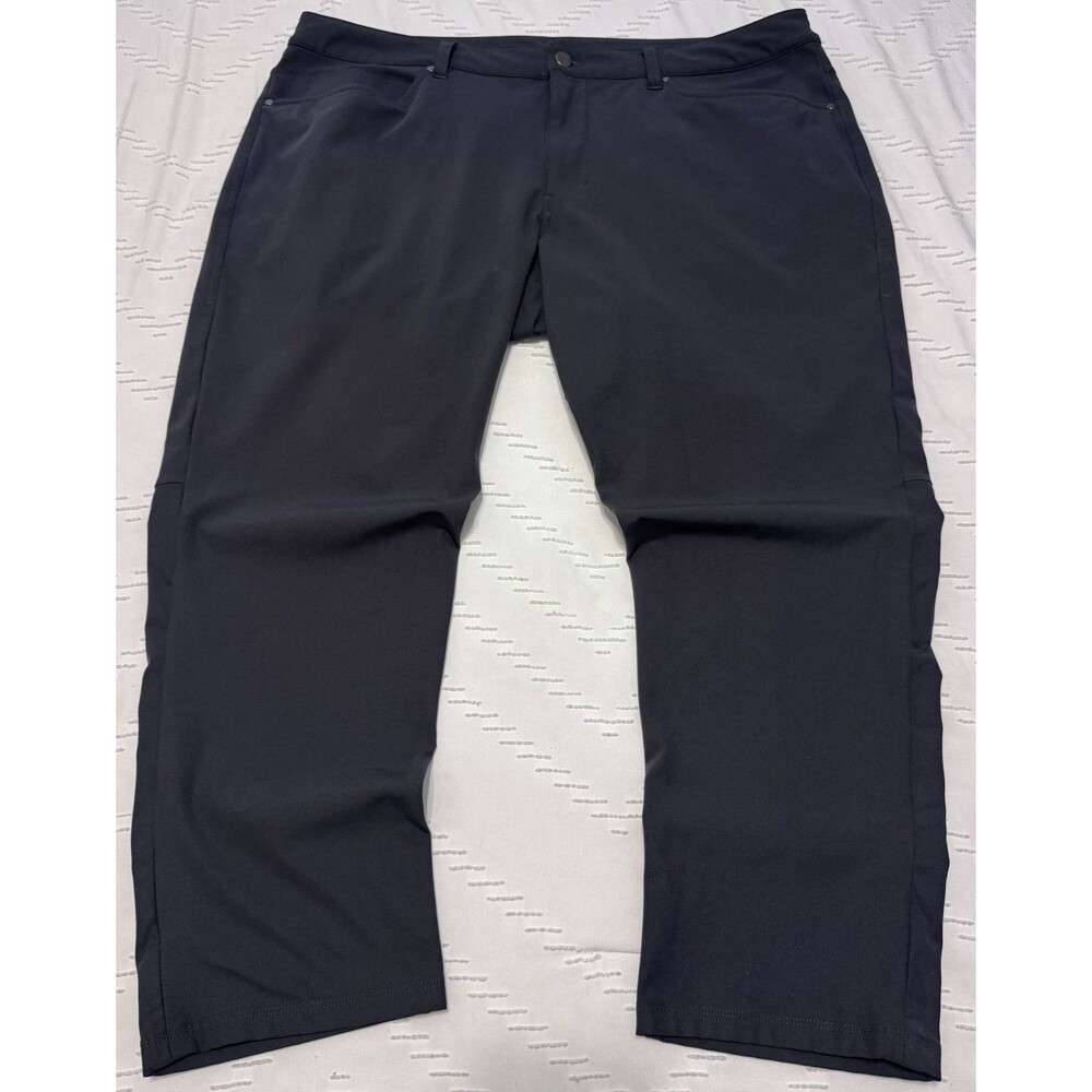 Lululemon ABC Pants Classic Fit Mens Warpstreme 36x28 Short Navy Blue Gym Casual